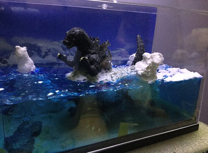 ゴジラで氷や雪の初練習ばい おいちゃんの御達者娯楽帳簿ですばい