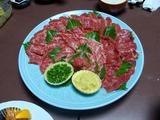 馬刺しを別注した