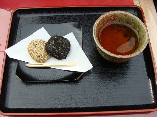比叡山 茶店にて