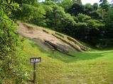 出土した斜面