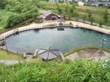 小山からも丸池の透明度はすごい