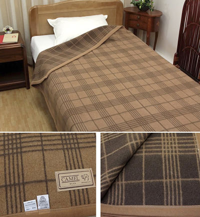 キャメル毛布