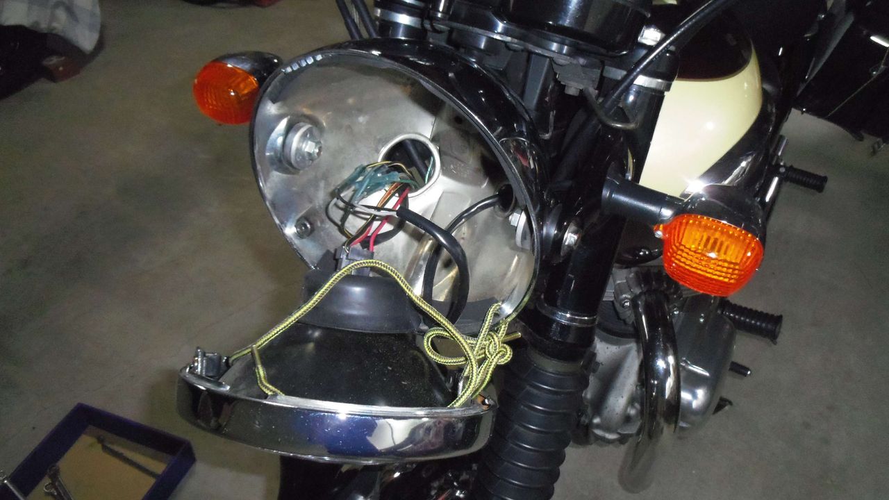 W650 ﾒｰﾀﾊﾞｲｻﾞ取付＆メータおこす 見やすい！ : カプチーノとビラーゴ