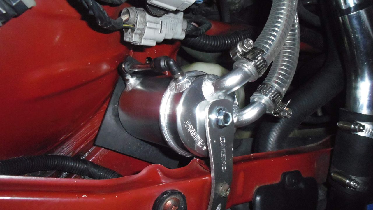 カプチーノ オイルキャッチタンク交換 カプチーノとビラーゴ