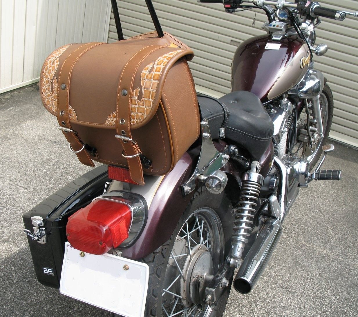 シーシーバー バッグ取り付け カプチーノとビラーゴ