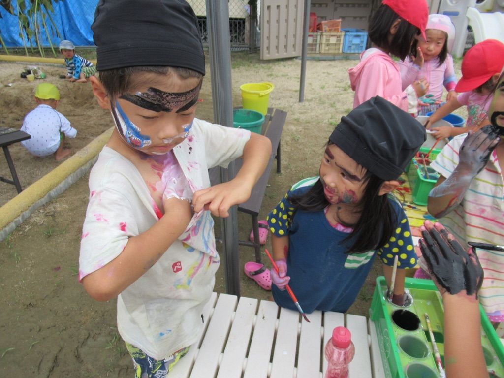 ボディペインティング 社会福祉法人 若葉福祉会 若葉保育園
