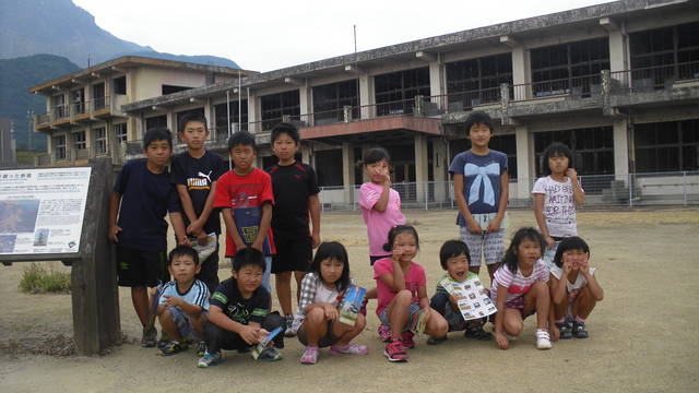 旧大野木場小学校跡見学 O わかキッズのブログ 南島原市の学童保育