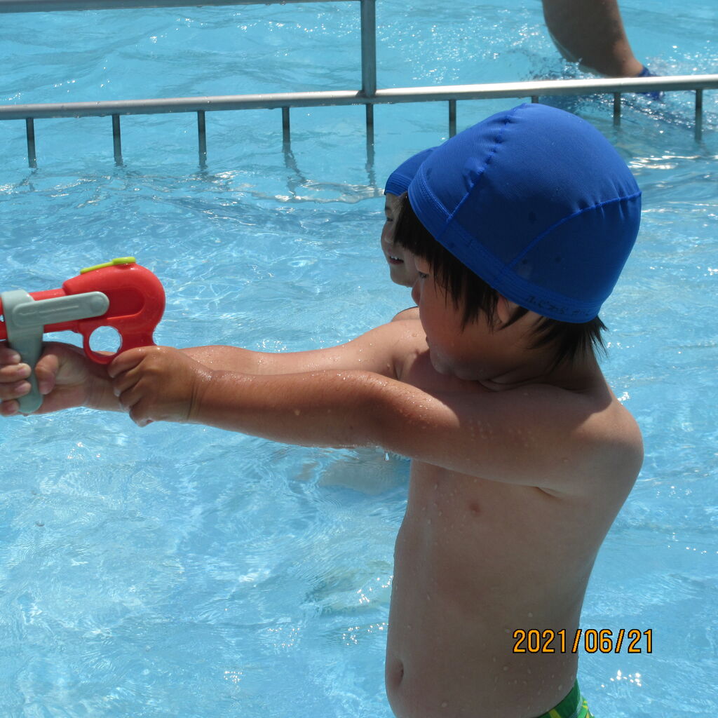 プール開き 福島市本内 若草保育園のブログ