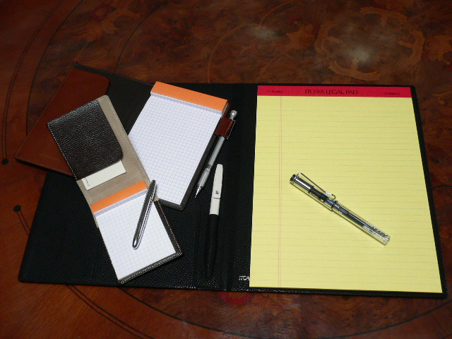 銀座ITO-YA】メモパッド （カーフスキン ホルダー）