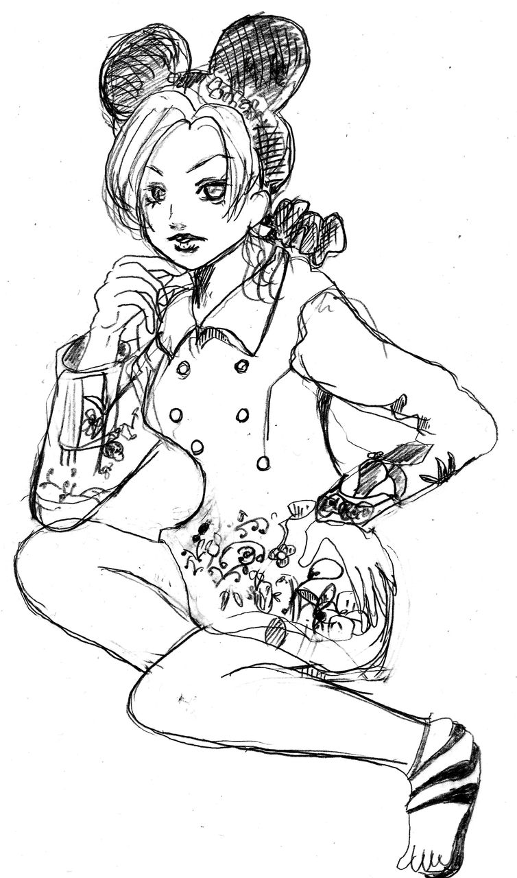 空条徐倫の摸写 元気はつらつ