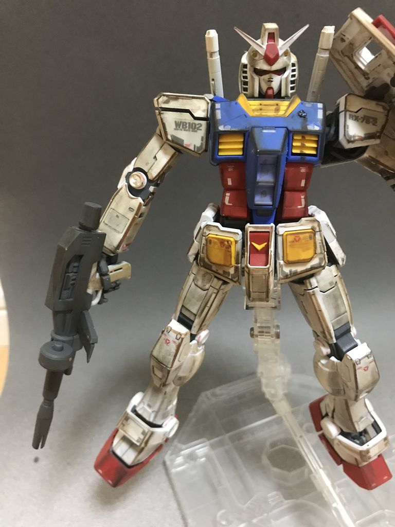 Mg Rx 78 ガンダムver3 0 ウェザリング仕上げ プラモのひだまり Mg Rx 78 ガンダムver3 0 ウェザリング仕上げ プラモのひだまり