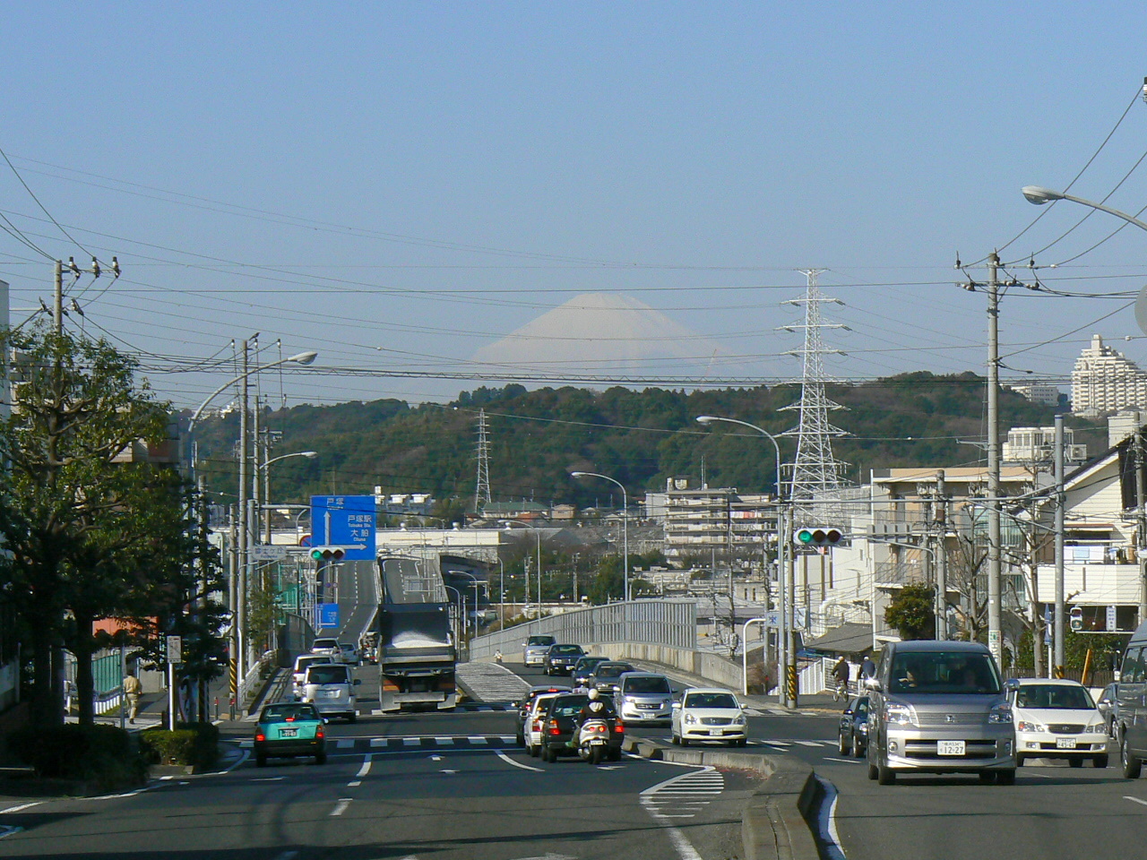 横浜から見た私の富士山戸塚区編２ わくわく横浜ぶらぶら