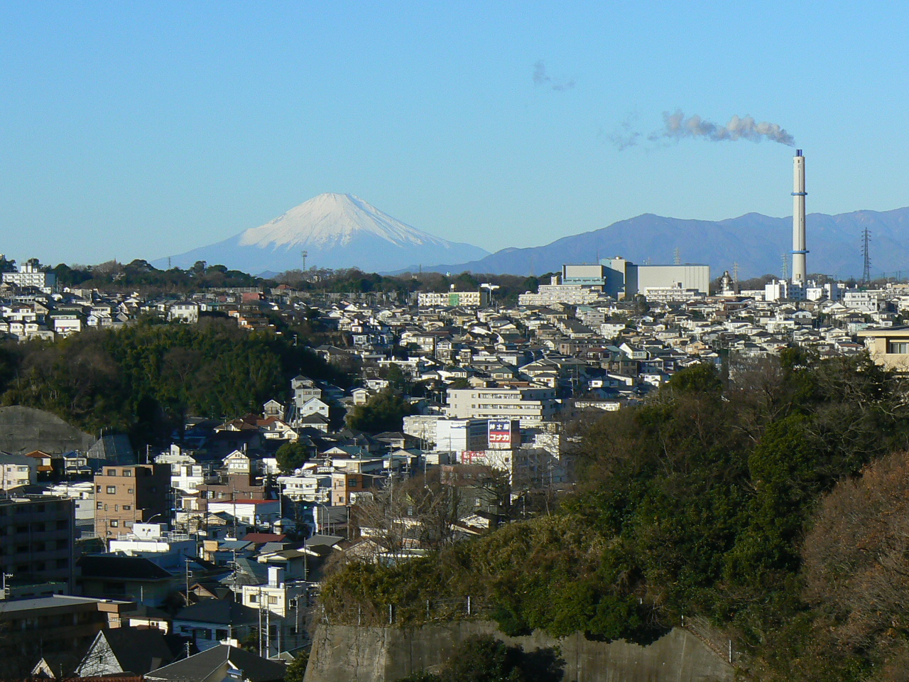 横浜から見た私の富士山南区編 わくわく横浜ぶらぶら