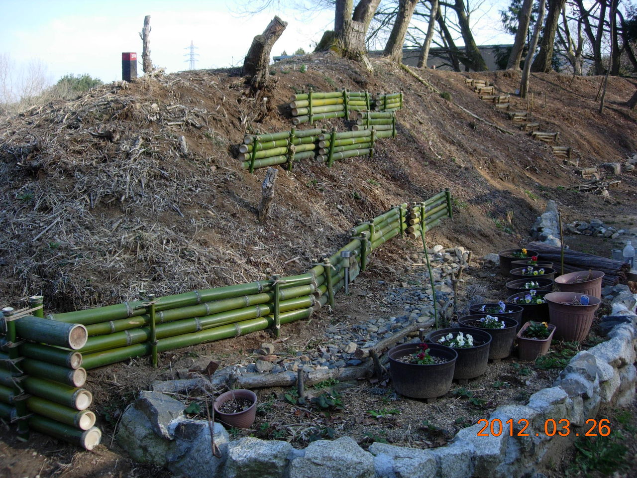 竹の使い道 トレーラーハウスワンコ暮らし