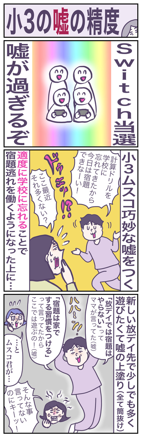 小学生の嘘あ