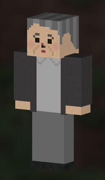 いらすとや風のマイクラスキン3 おじいちゃんスキン おばあちゃんスキン ものちゃんマイクラスキン作成配布所