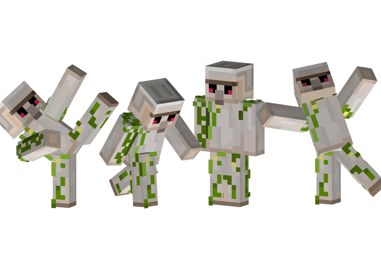 ドズル社 おんりーちゃんマイクラスキン・ゴーレムスキン作ってみた