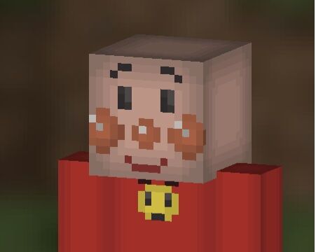 アンパンマンスキン第5弾 ちょっとリアルな感じ ものちゃんマイクラスキン作成配布所