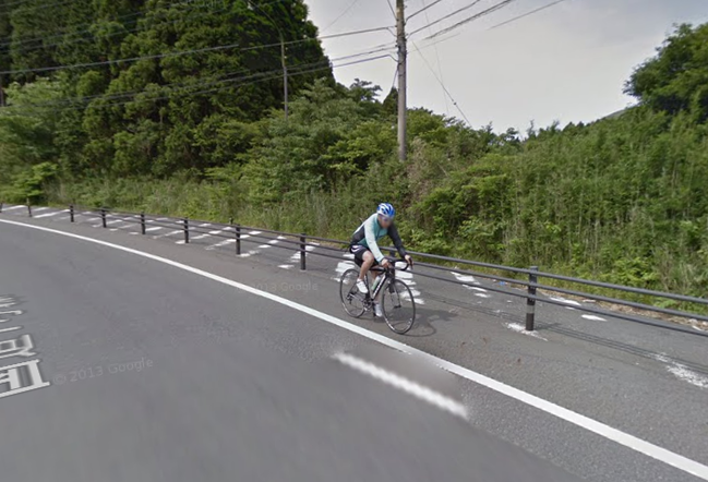 ストリートビューで見つけたロード乗り