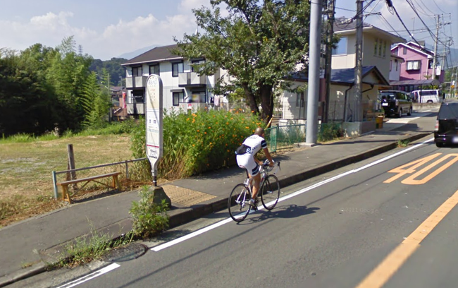 ストリートビューで見つけたロード乗り