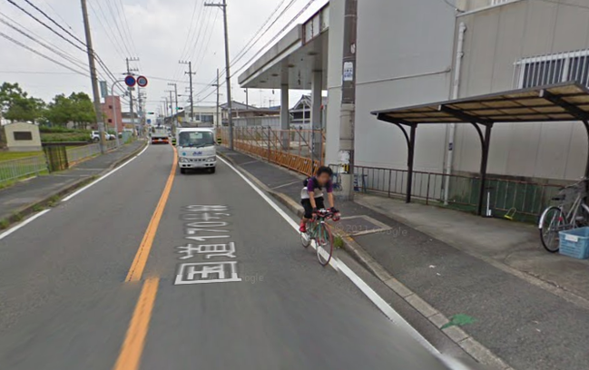 ストリートビューで見つけたロード乗り