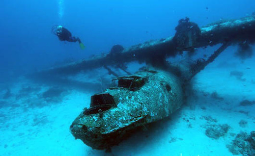 放置された航空機