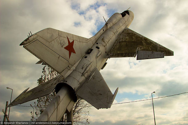 放置された航空機