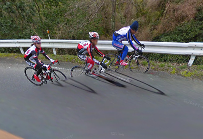 ストリートビューで見つけたロード乗り