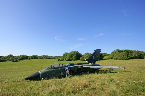 放置された航空機