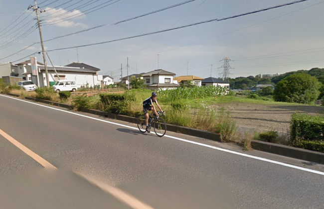 ストリートビューで見つけたロード乗り