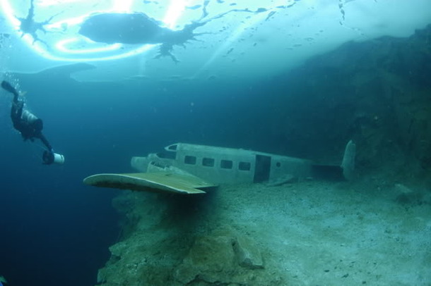 放置された航空機