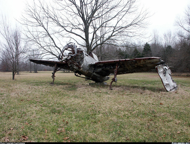 放置された航空機