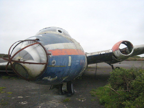 放置された航空機