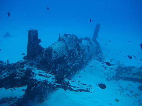 放置された航空機