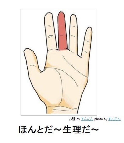 ほんとだ〜生理だ〜