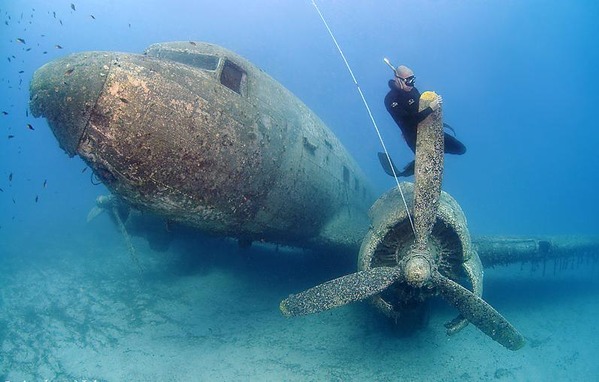 放置された航空機