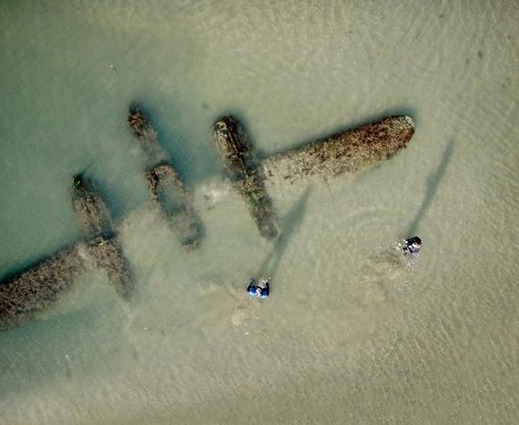 放置された航空機