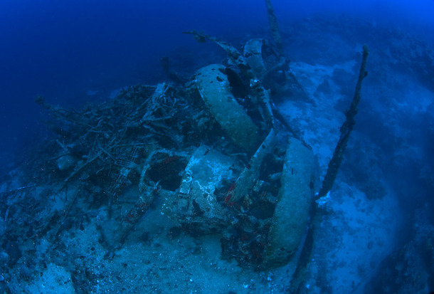 放置された航空機