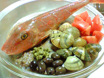 ホウボウのアクアパッツァ Pesce All Acqua Pazza 内への旅 外への旅 ホウボウのアクアパッツァ Pesce All Acqua Pazza 内への旅 外への旅