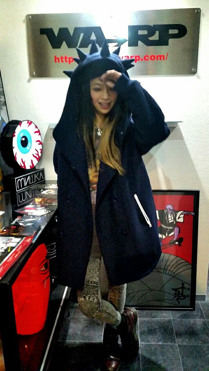 【希少】 棘！棘！棘！！ PUNK DRUNKERS トゲトゲダッフルコート 棘！！注意！！ パンクドランカーズ【PUNK DRUNKERS】 トゲトゲ