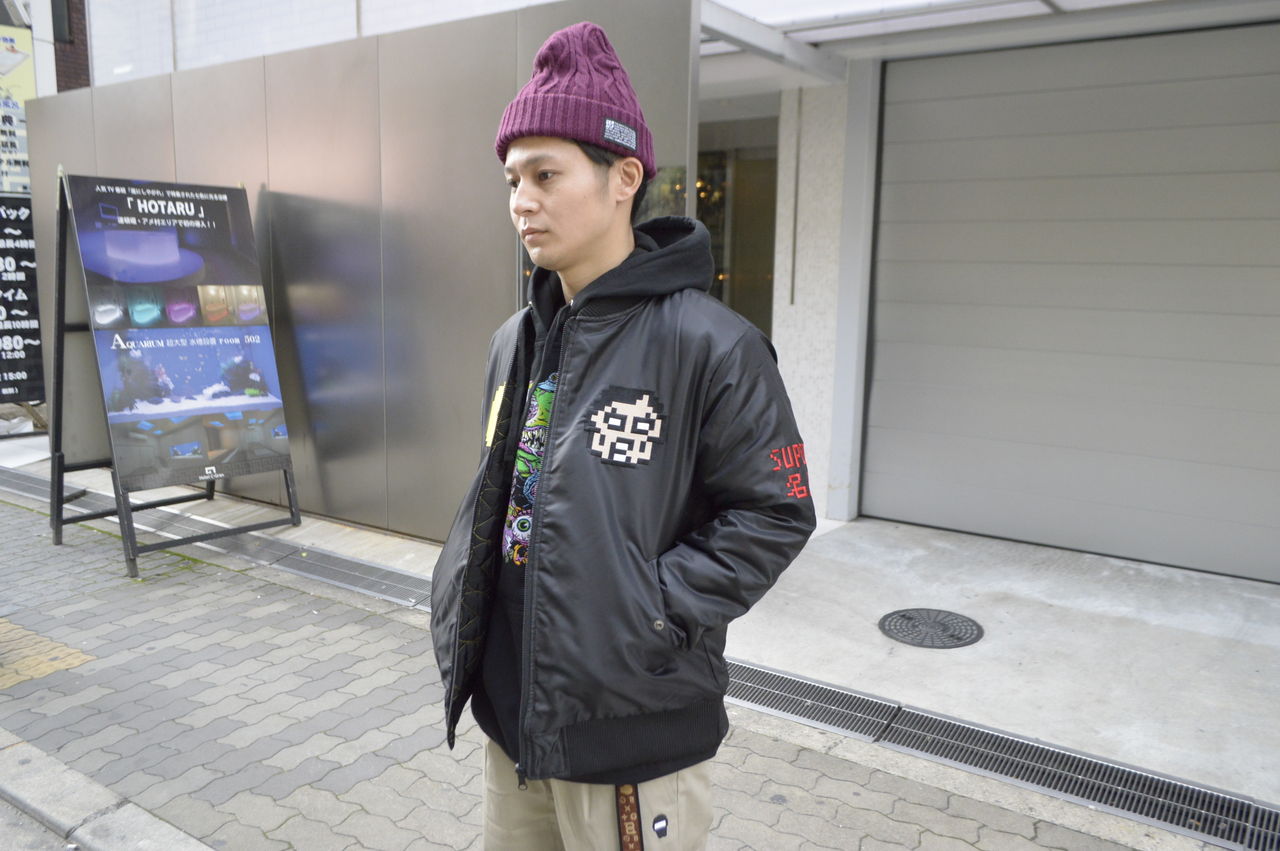 PUNKDRUNKERS PDSxキン肉マンxarktzクロスボンバー MA-1 キン肉マンの