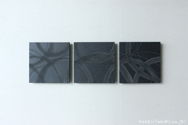 JAPANESE PAPER ART PANEL For restroom / Diatomaceous earth (珪藻土) (1)