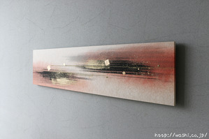 JAPANESE PAPER ART PANEL For living room /SUMI(墨) (2)