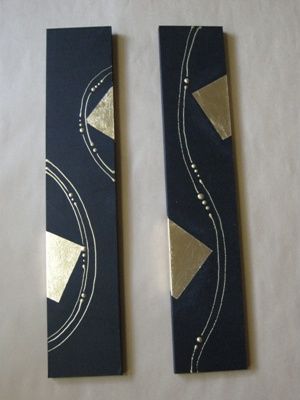 黒ベースに金のデザイン(結納水引リメイク品)水引無しバージョン