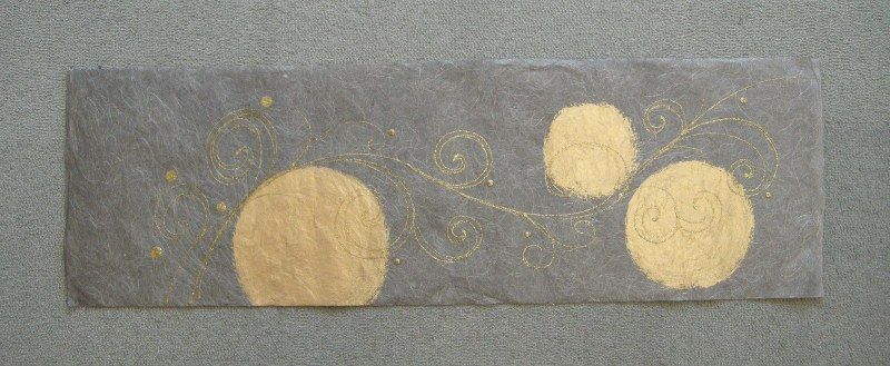 金と墨の融合 新作の墨デザイン和紙 ご紹介 浅倉紙業株式会社 ショールーム 紙あさくら のブログ