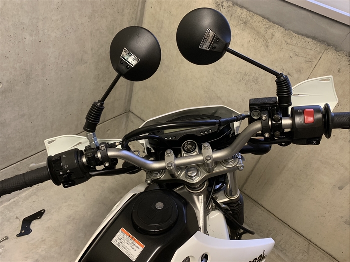 KLX125】可倒式ミラーを装着 : わちゃわちゃわせう