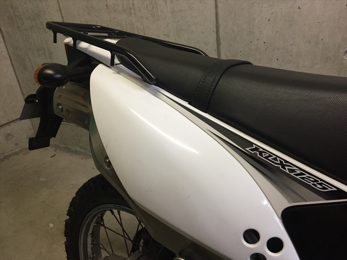 KLX125 Dトラッカー125用 純正オプション リアキャリア 専用テールバッグ付き KAWASAKI 純正OP KLX125&frasl;Dトラッカー125 Rキャリア 新品