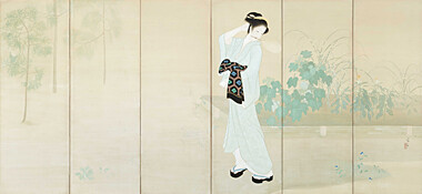 絵画 鏑木清方の絵 - （新）緑陰漫筆