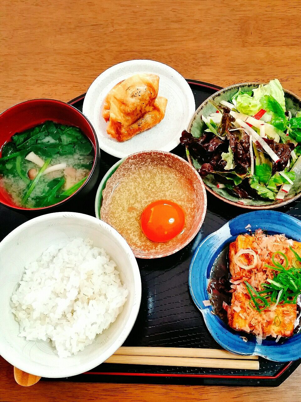 卵かけご飯のお昼ご飯と茄子の肉巻きの晩ごはん おかんの献立 卵かけご飯のお昼ご飯と茄子の肉巻きの晩ごはん おかんの献立
