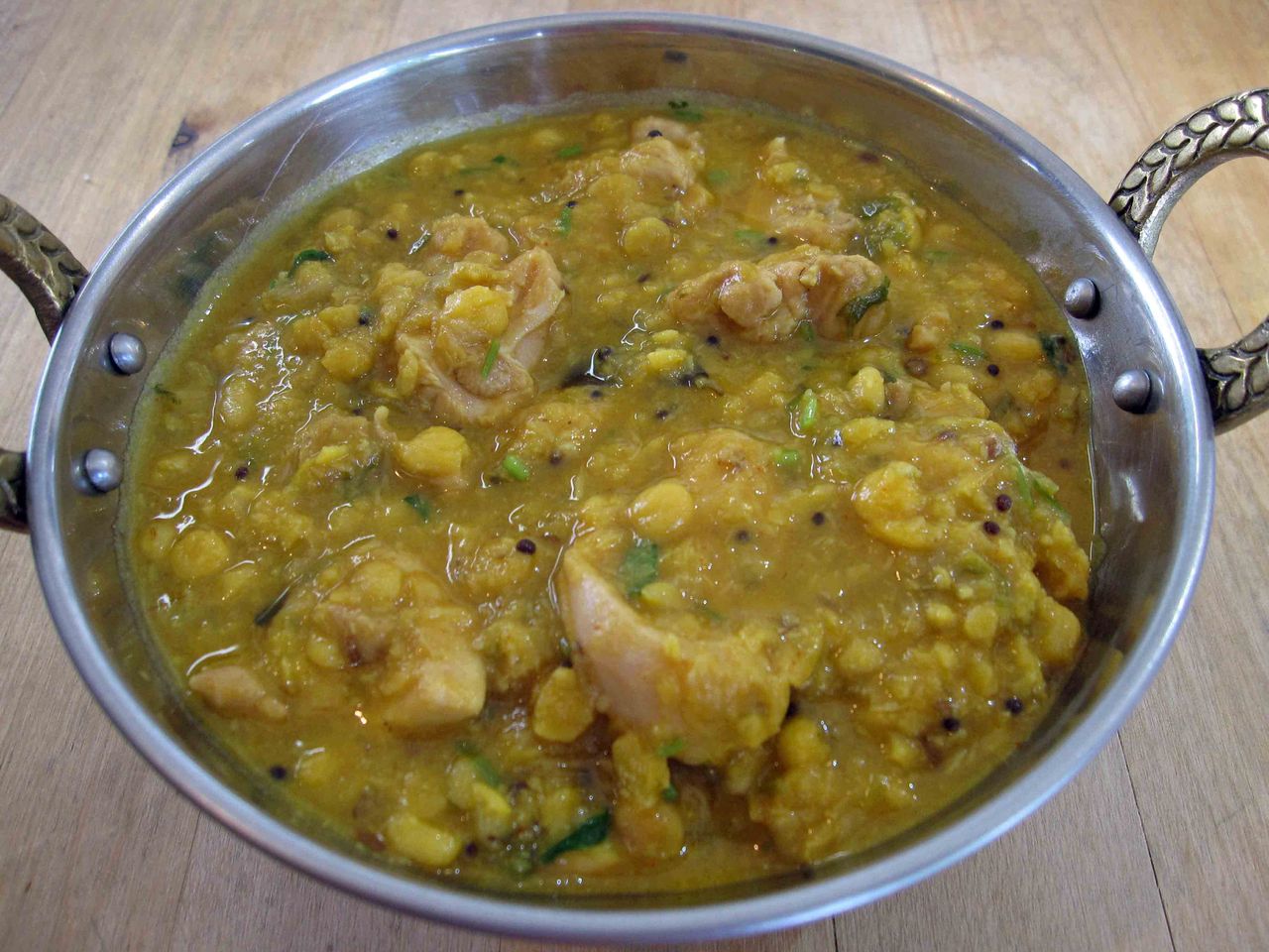 南インド風チキンとチャナ ダール 挽き割りヒヨコ豆 のカレー カレー スパイス伝道師ブログ 2